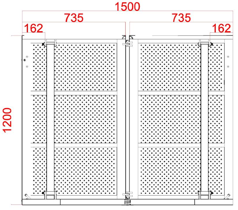 Crash Barrier - Ecke 90-270° - BLACK