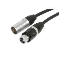 Cable DMX 3pin male/ female 1m IP65 Seetronic