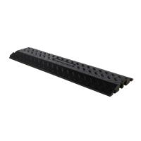 Cable board 2 channel 37x37mm black standard version 
